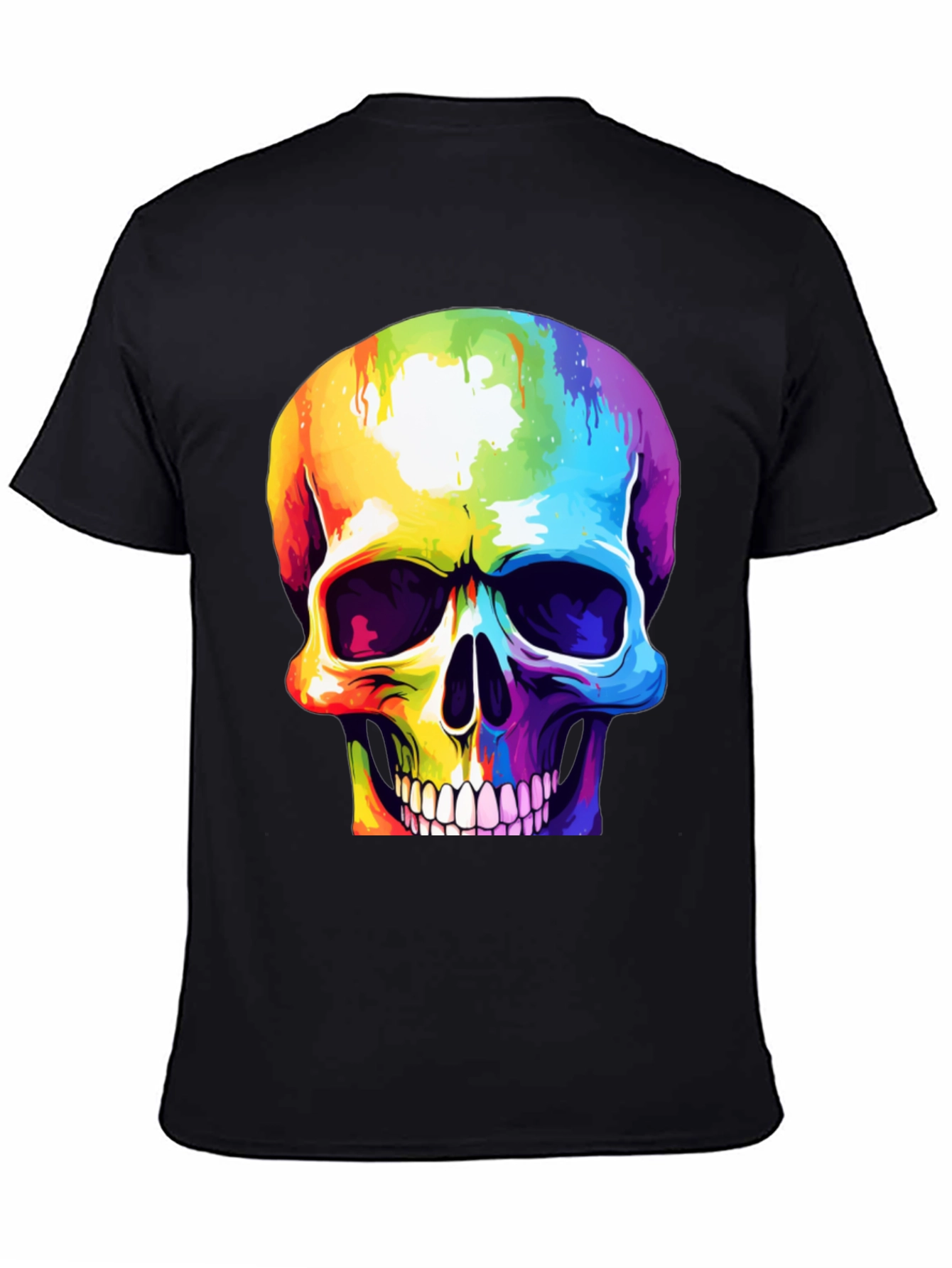 Rainbow Skull Graphic Tee