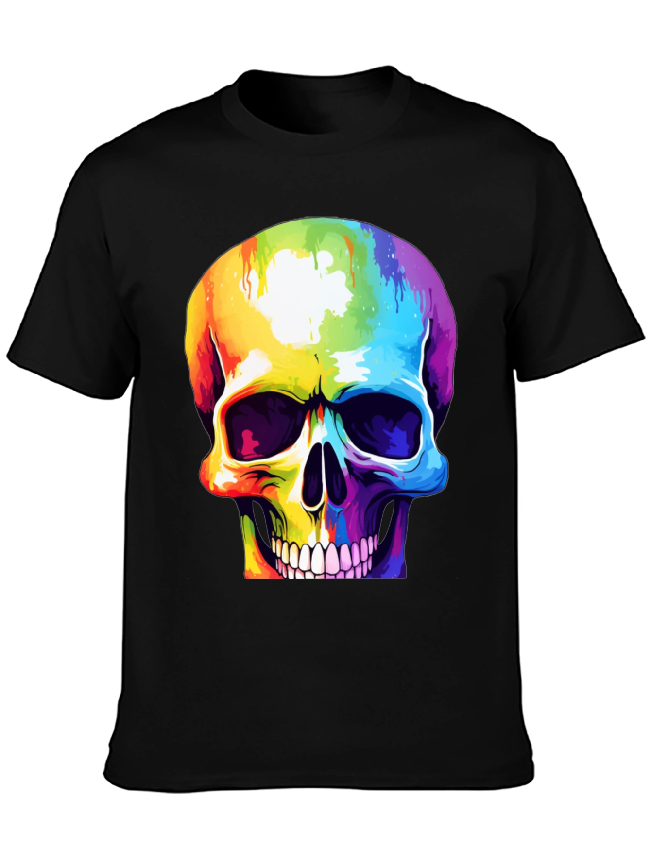 Rainbow Skull Graphic Tee