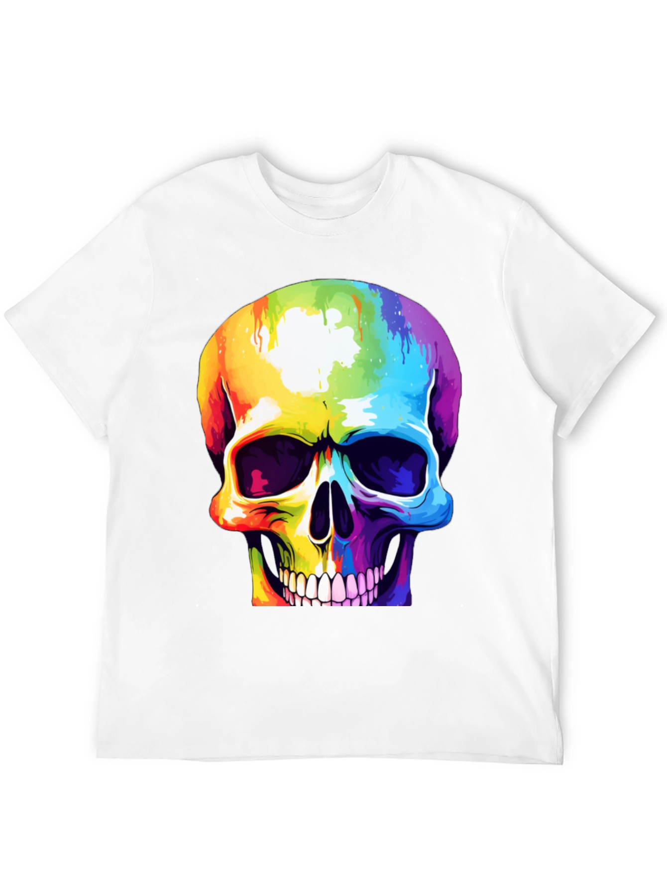 Rainbow Skull Graphic Tee