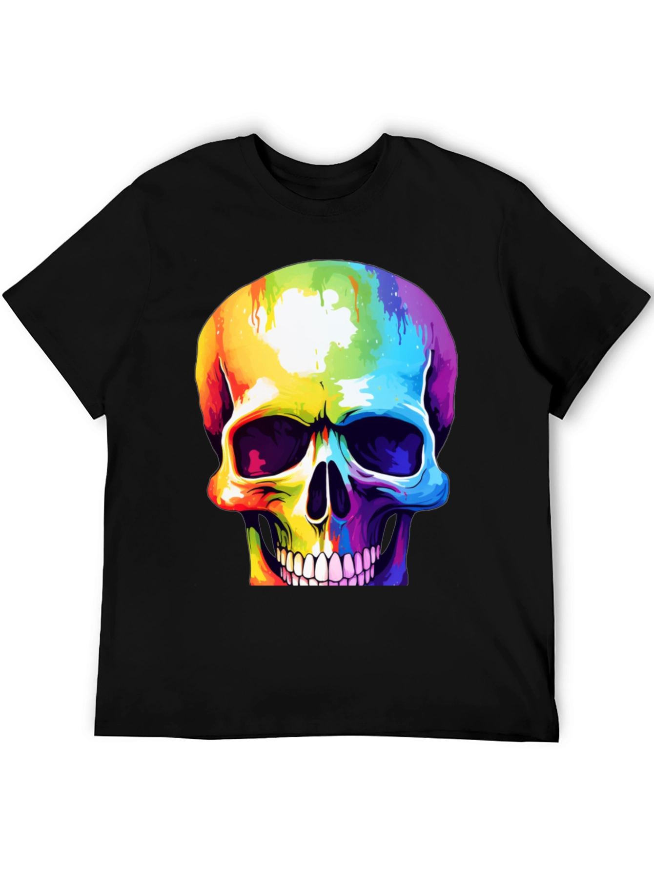 Rainbow Skull Graphic Tee
