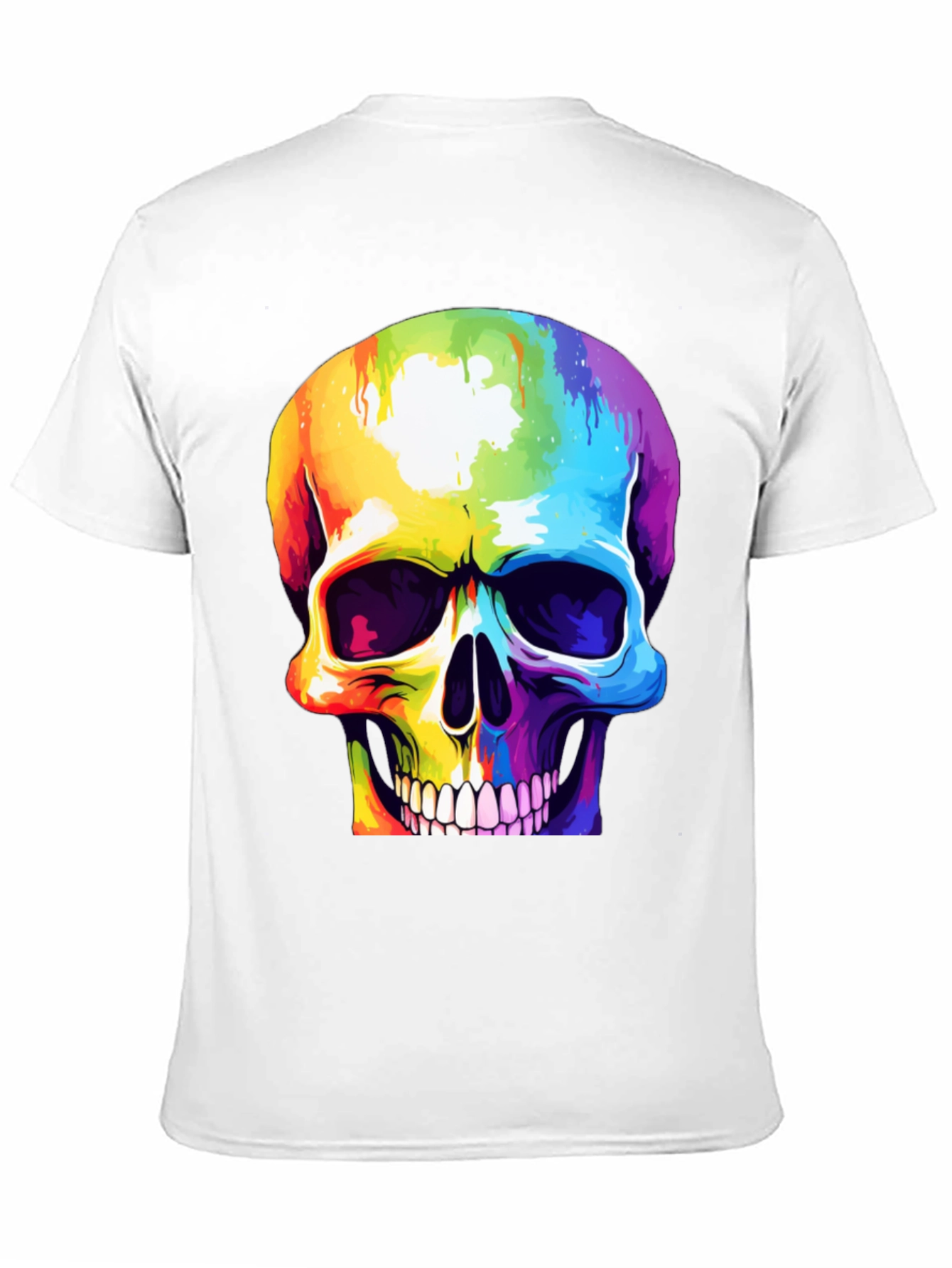 Rainbow Skull Graphic Tee