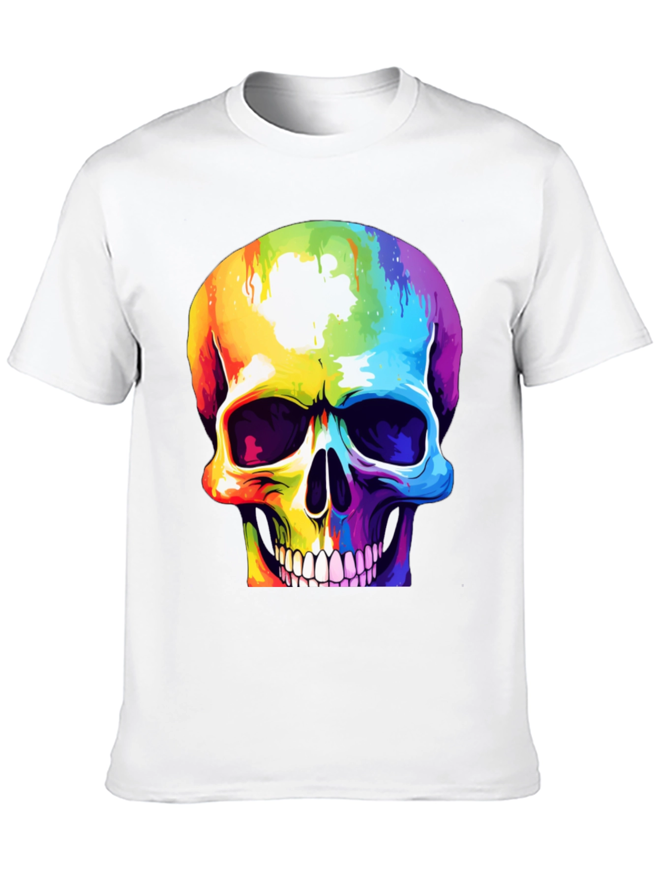 Rainbow Skull Graphic Tee