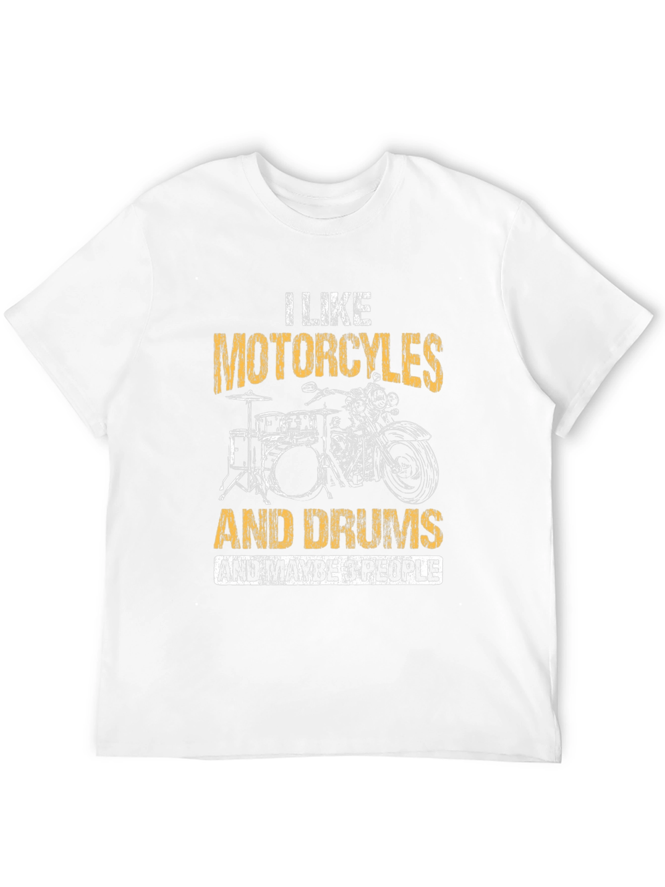 Motorcycle and Drum T-Shirt - I Like