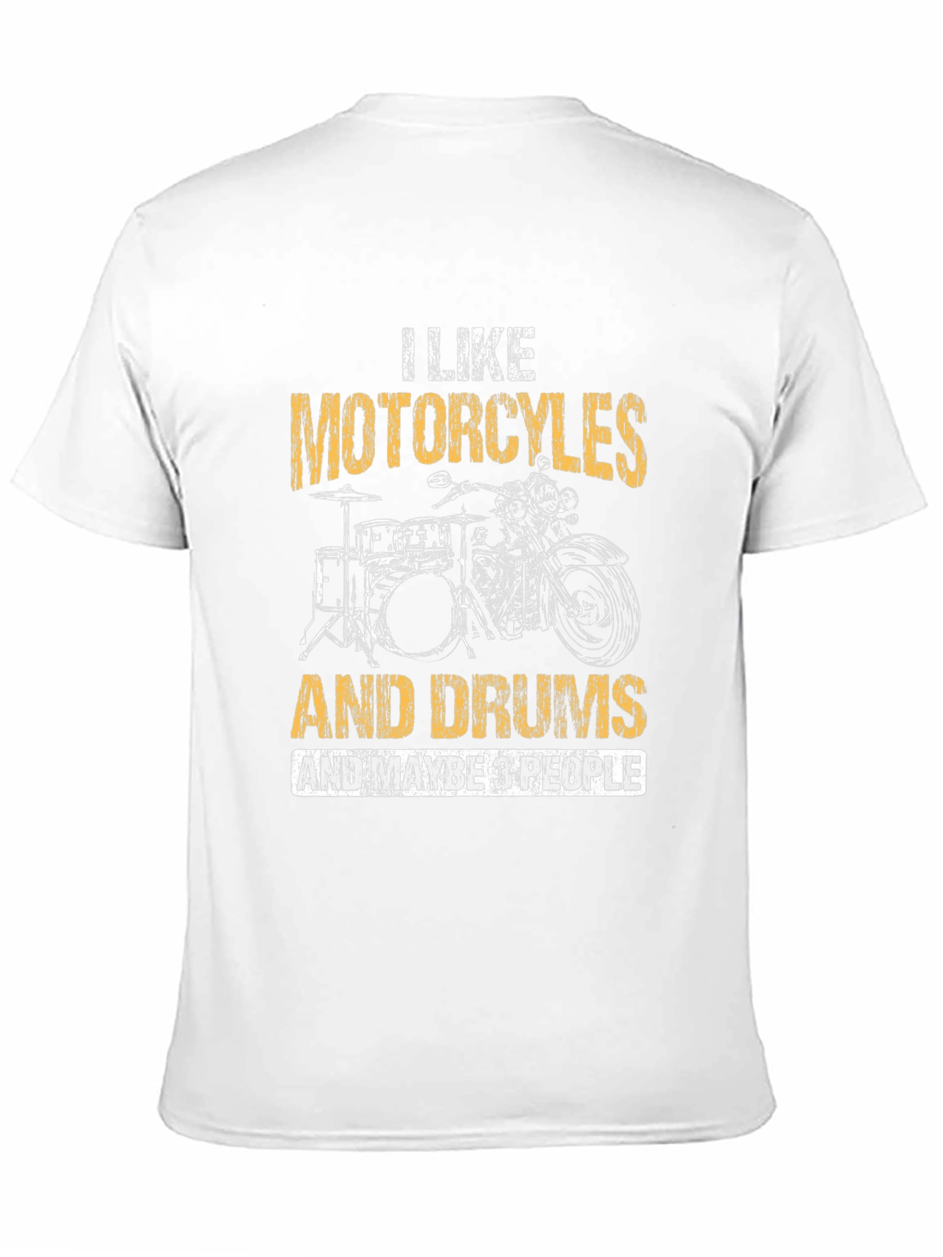 Motorcycle and Drum T-Shirt - I Like
