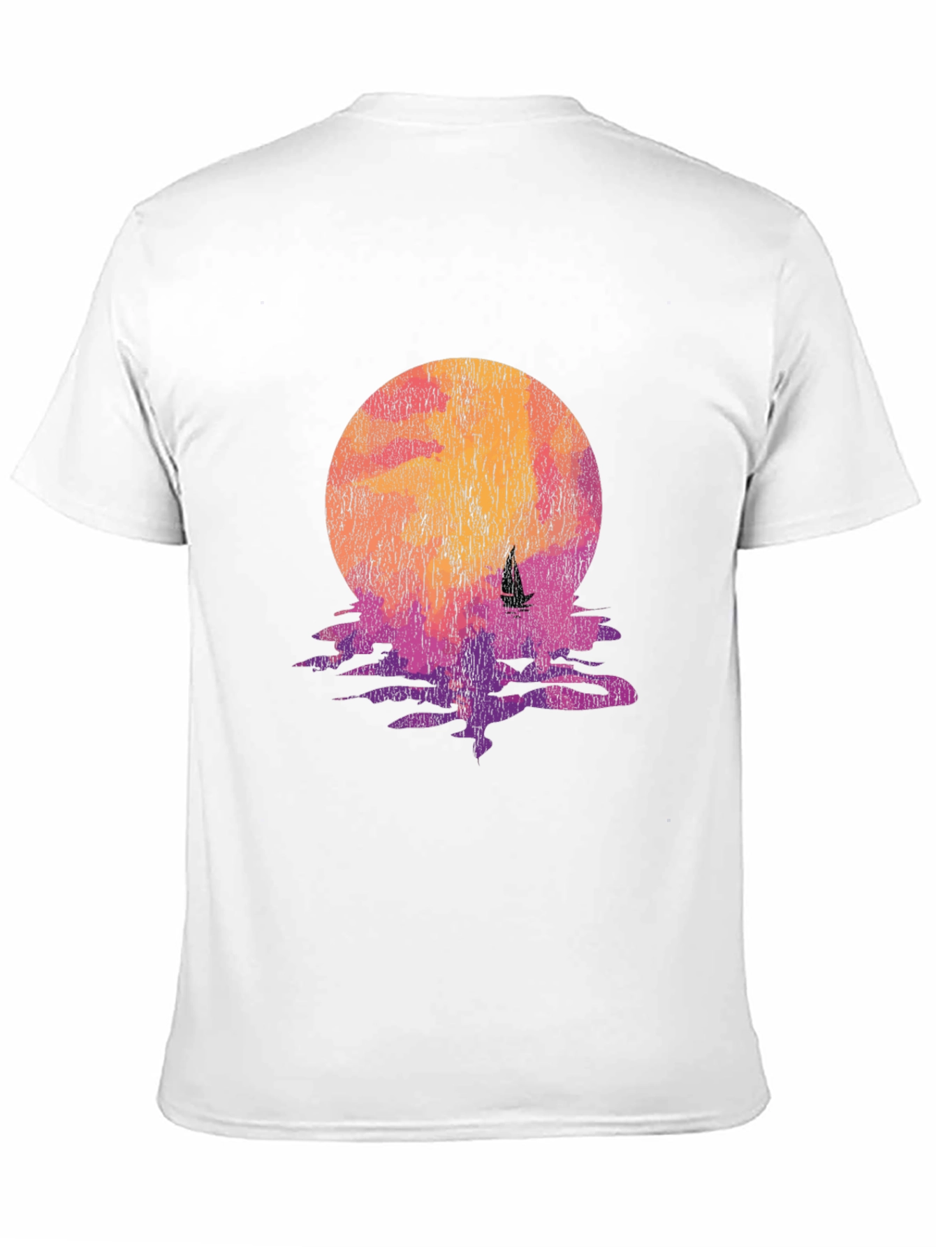 Sunset Sail Graphic Tee - Retro Style