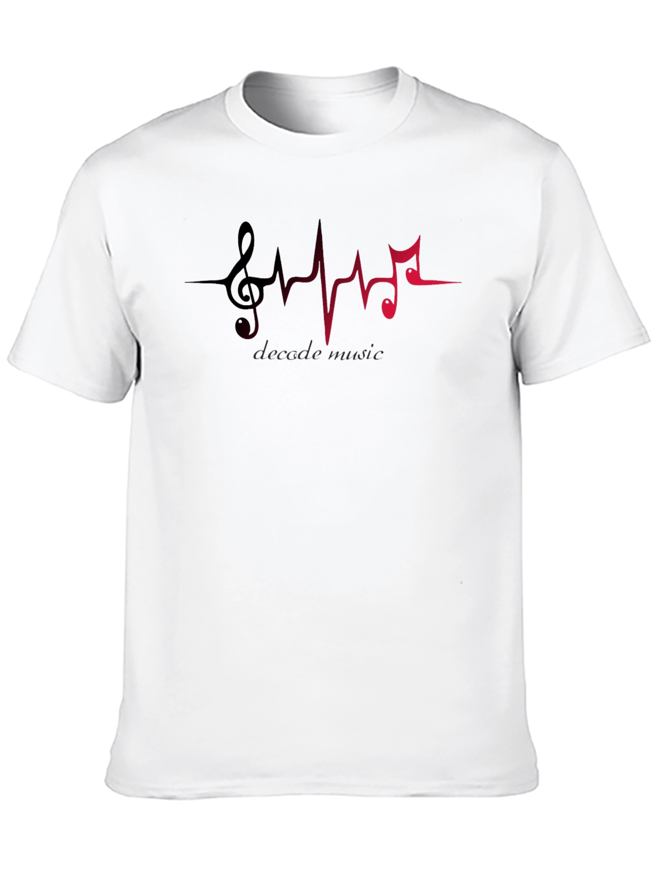 Decade Music T-Shirt - Heartbeat Musical Note Design
