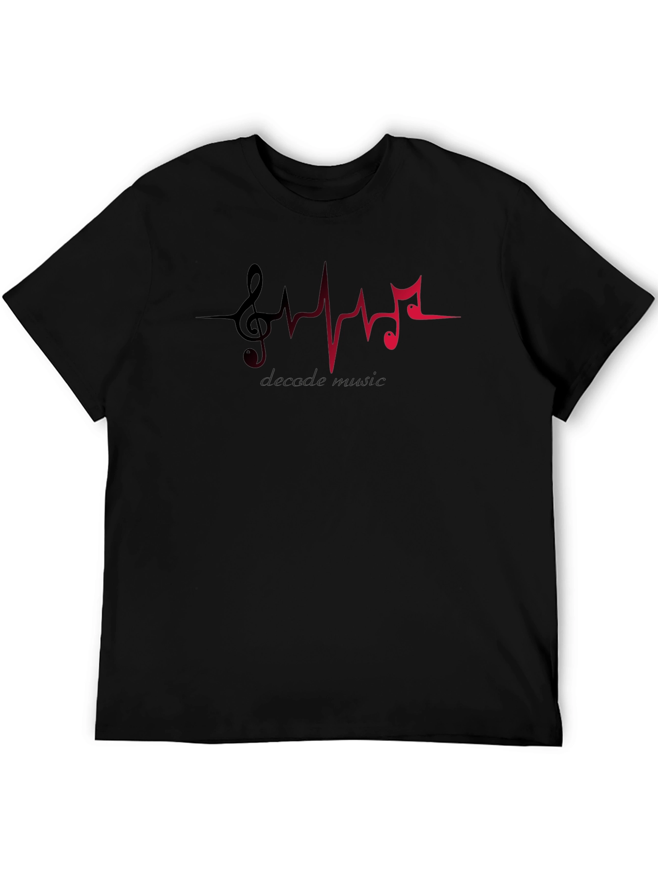 Decade Music T-Shirt - Heartbeat Musical Note Design