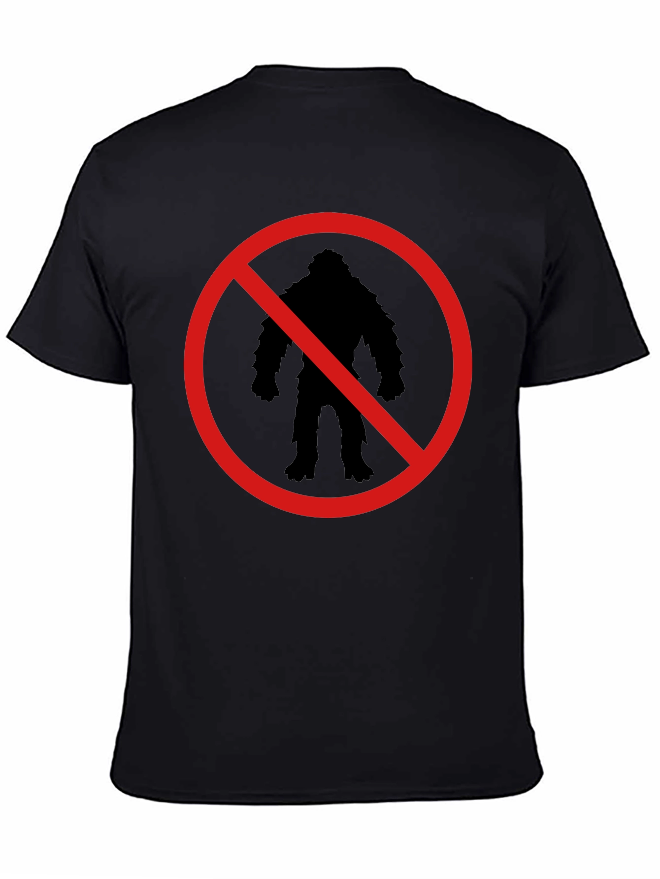 No Bigfoot Silhouette T-Shirt - Fun Novelty Tee