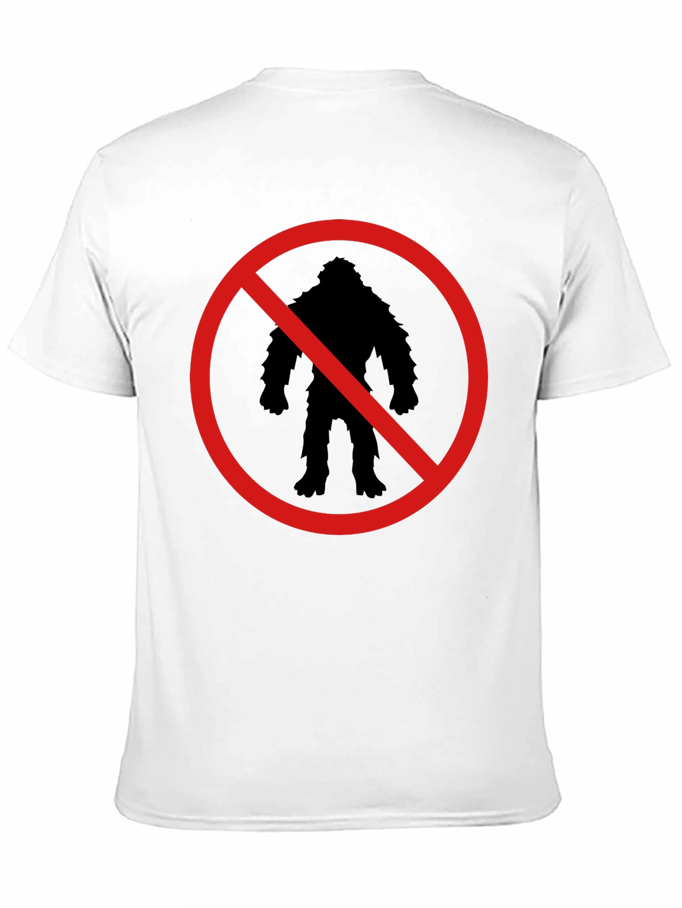 No Bigfoot Silhouette T-Shirt - Fun Novelty Tee