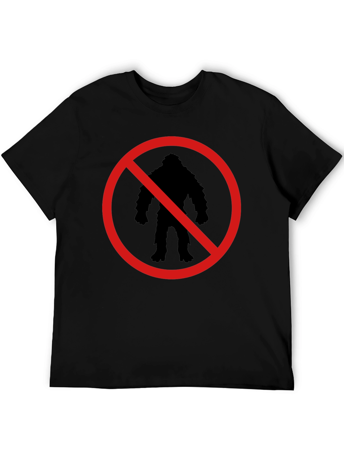 No Bigfoot Silhouette T-Shirt - Fun Novelty Tee