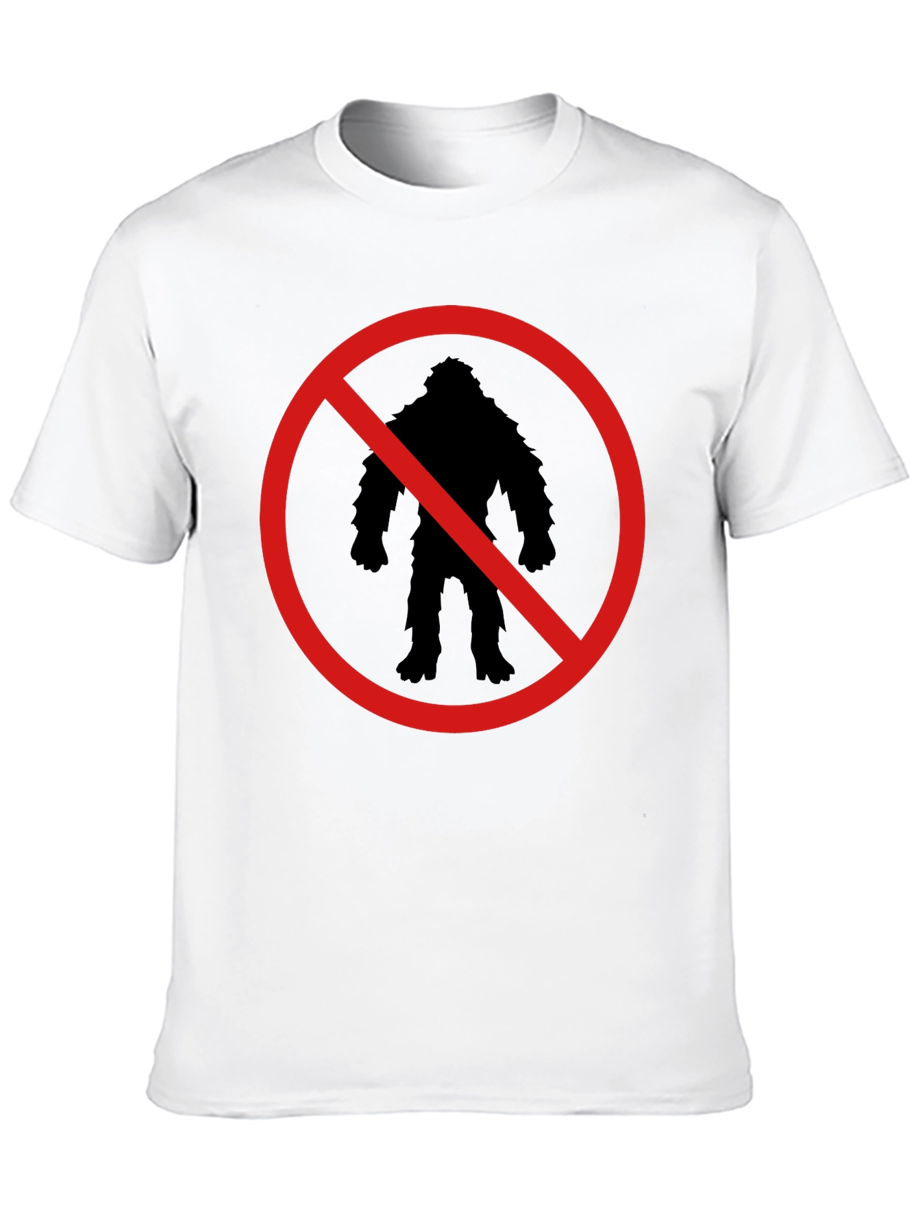 No Bigfoot Silhouette T-Shirt - Fun Novelty Tee