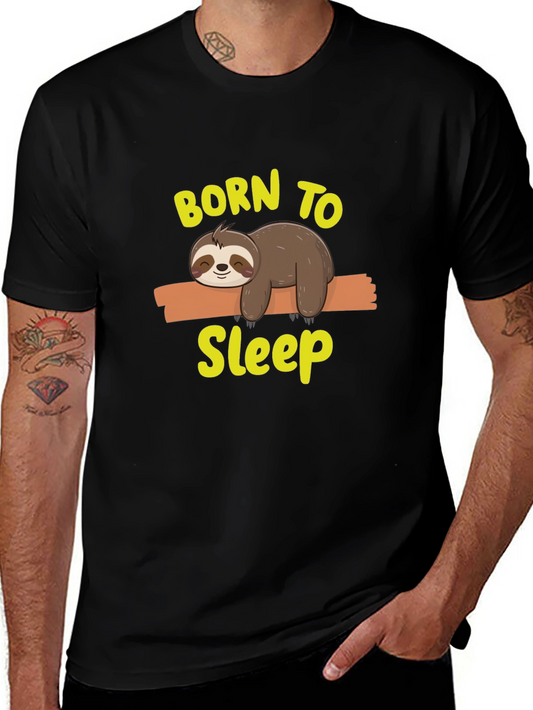 Born to Sleep Sloth Graphic Tee