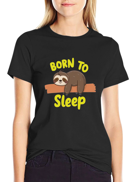 Born to Sleep Sloth Graphic Tee