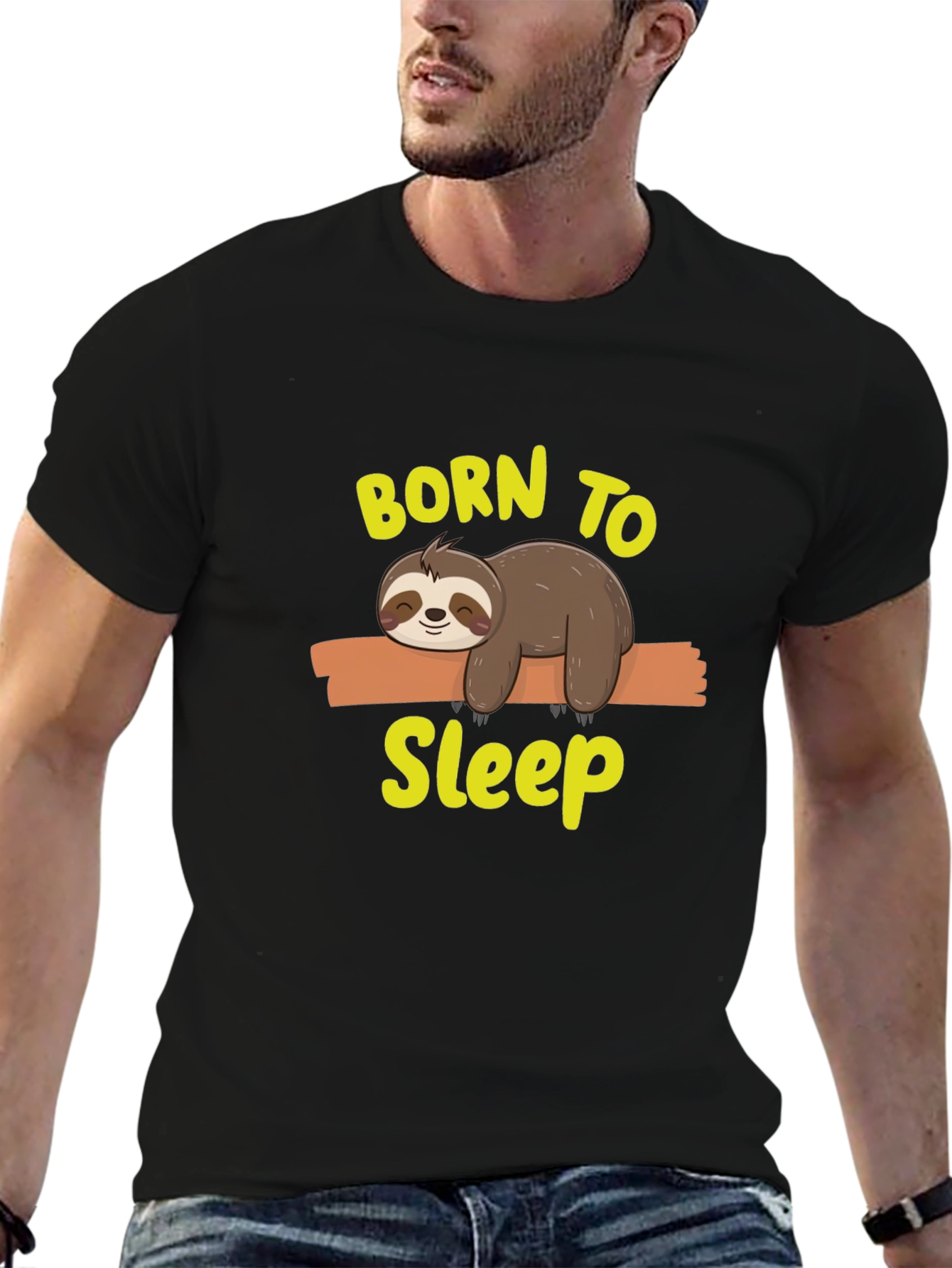 Born to Sleep Sloth Graphic Tee