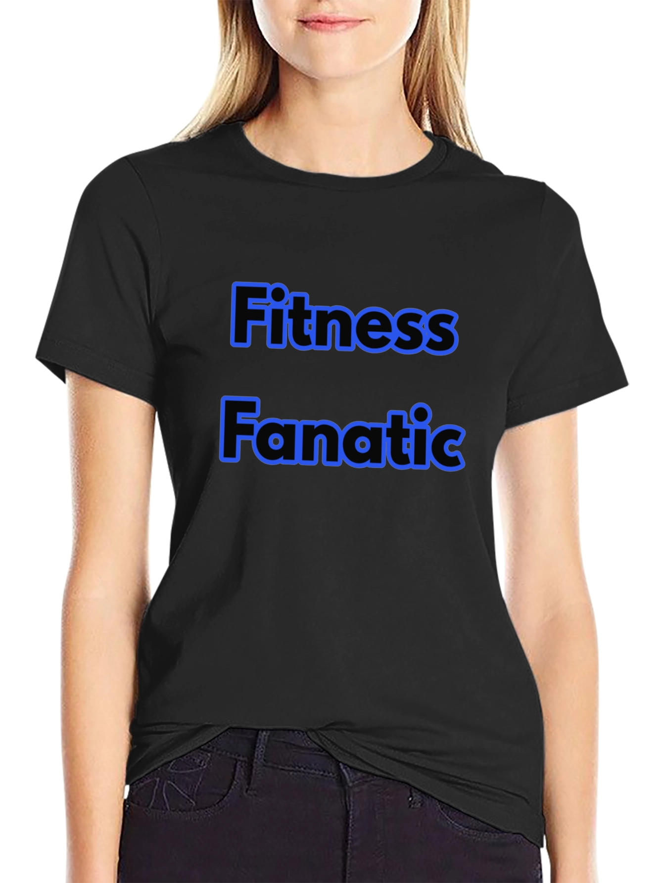 Fitness Fanatic Black T-Shirt