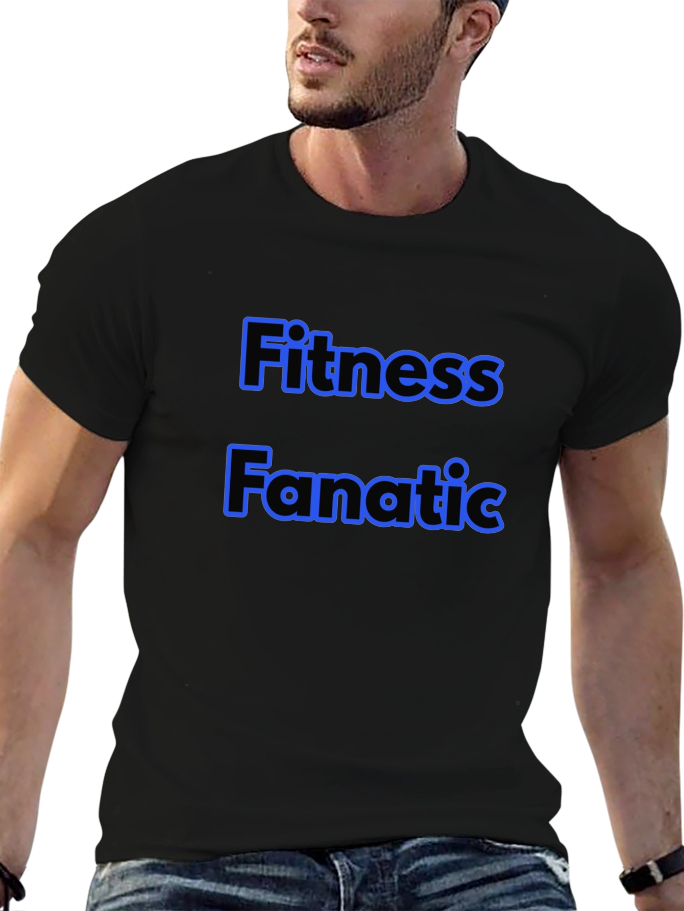 Fitness Fanatic Black T-Shirt