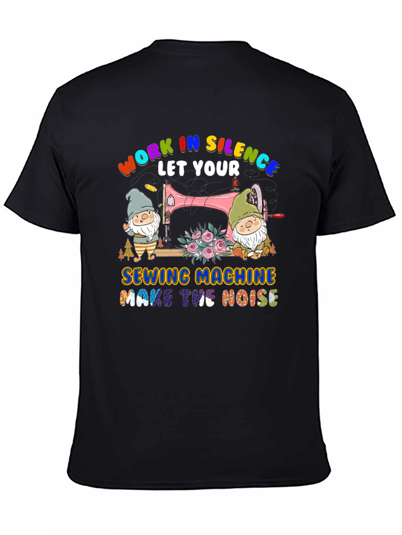 Work in Silence Sewing Machine T-Shirt