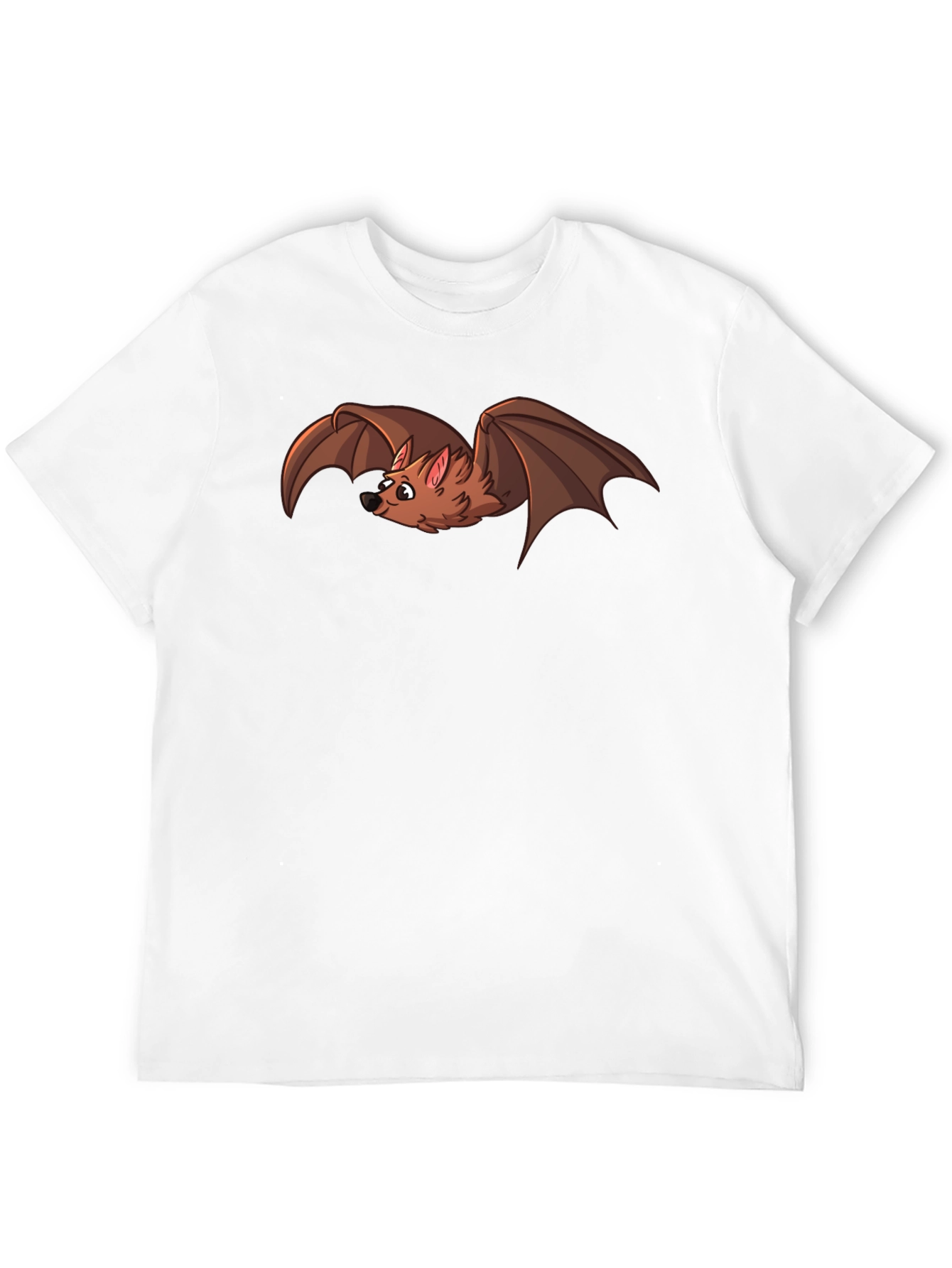 Cartoon Bat Graphic T-Shirt - Soft Cotton Blend Tee