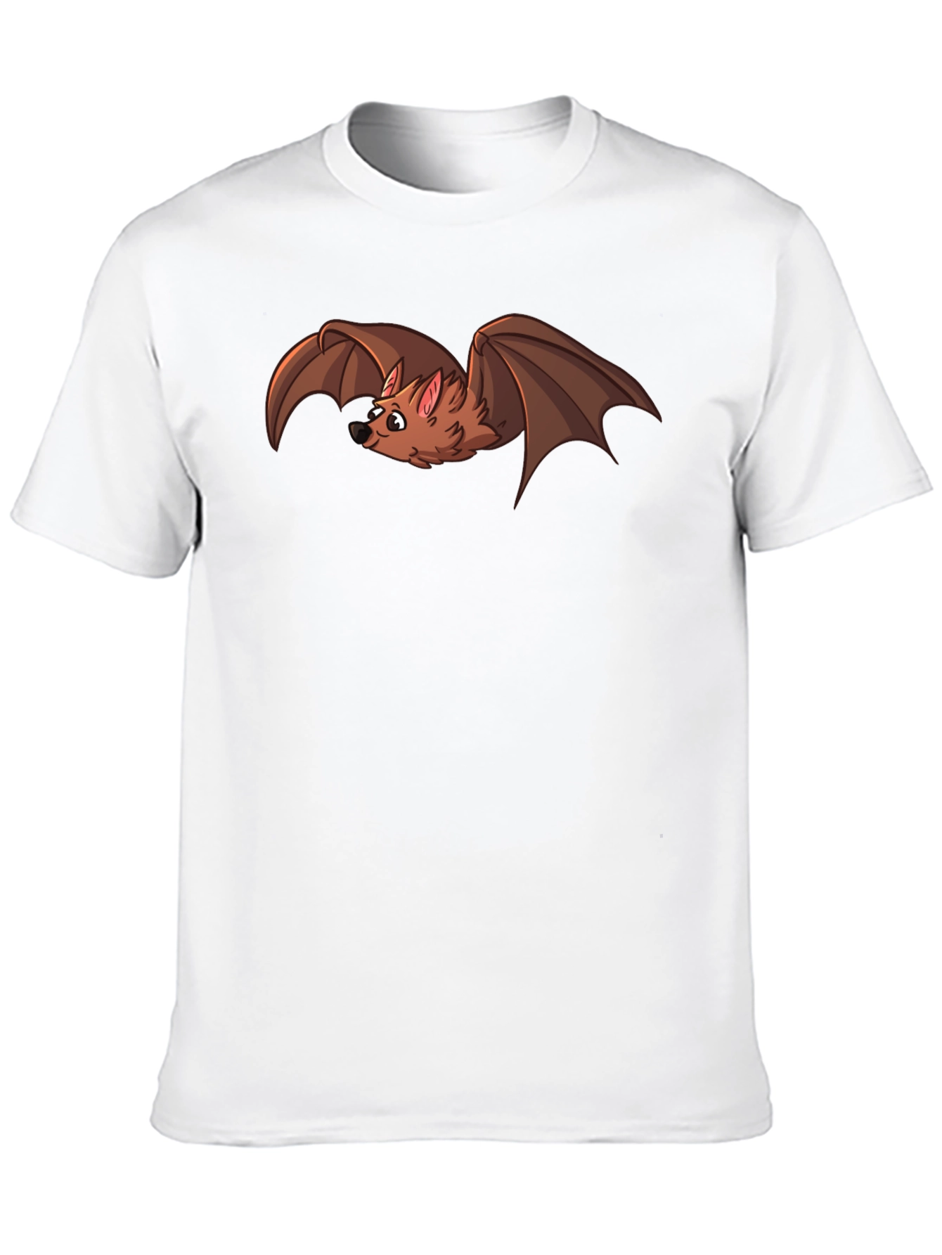 Cartoon Bat Graphic T-Shirt - Soft Cotton Blend Tee