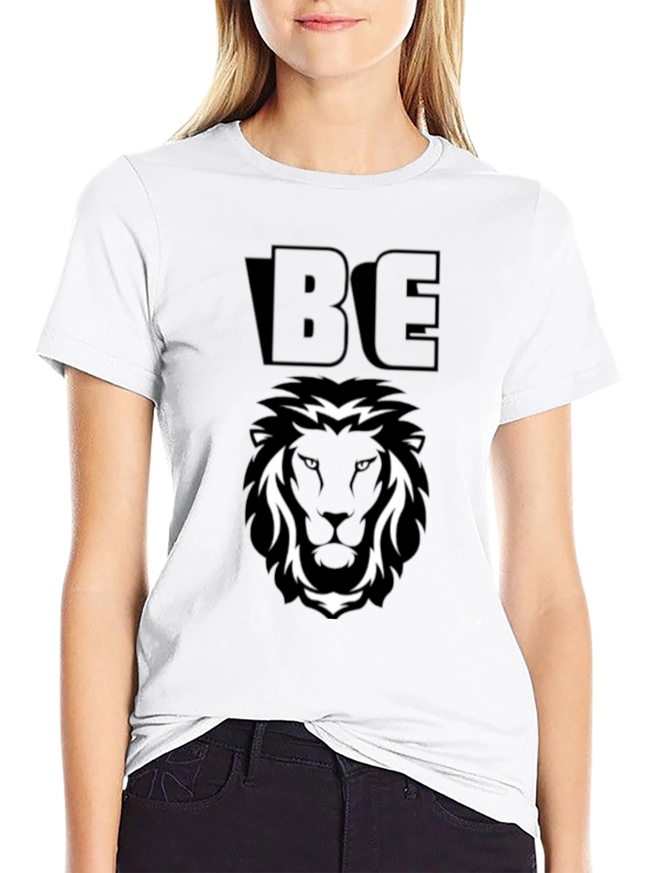 Be Lion T-Shirt - Bold Graphic Print Tee