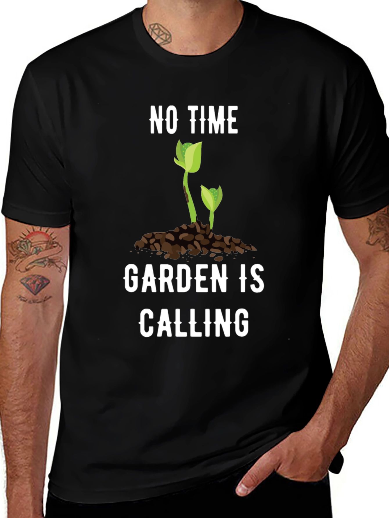 Gardening T-Shirt - No Time Garden is Calling Tee