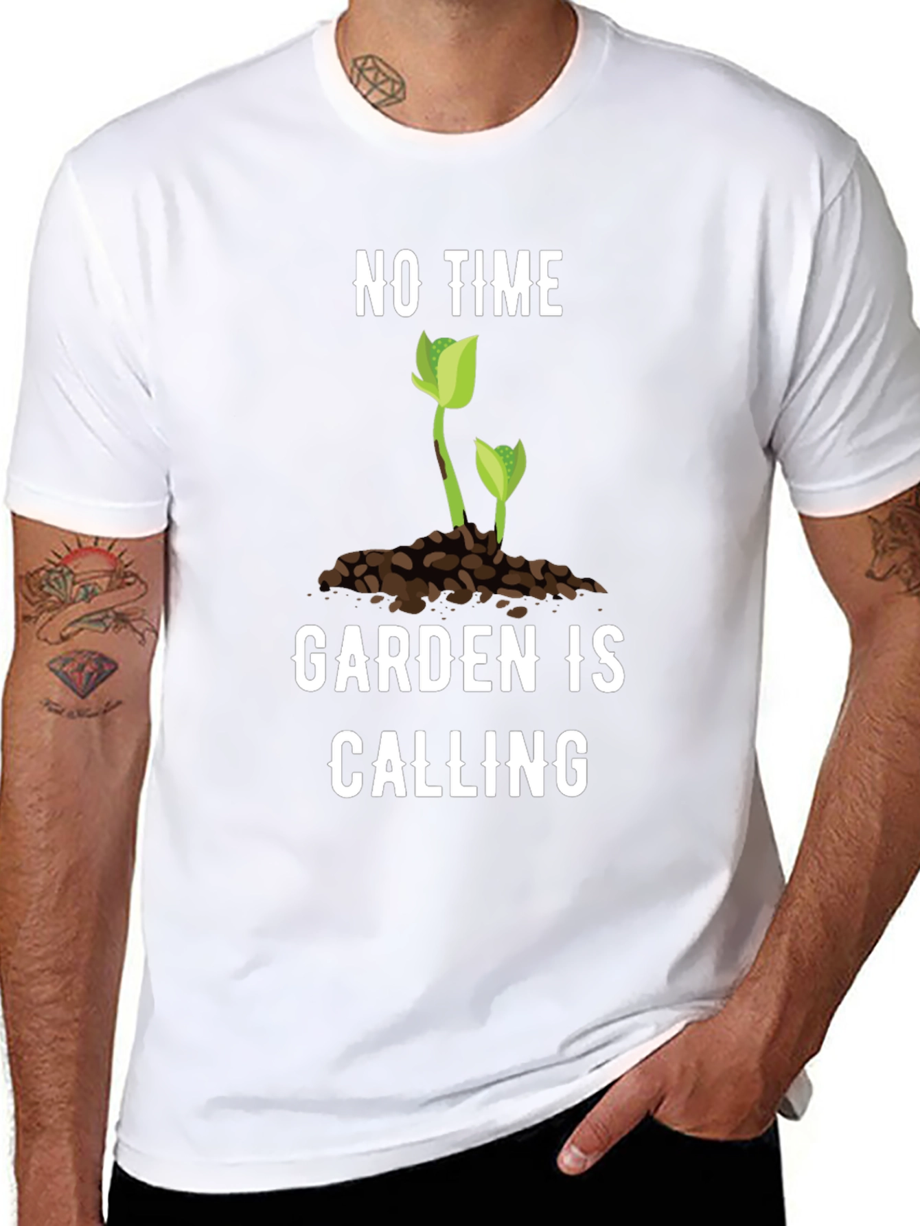 Gardening T-Shirt - No Time Garden is Calling Tee