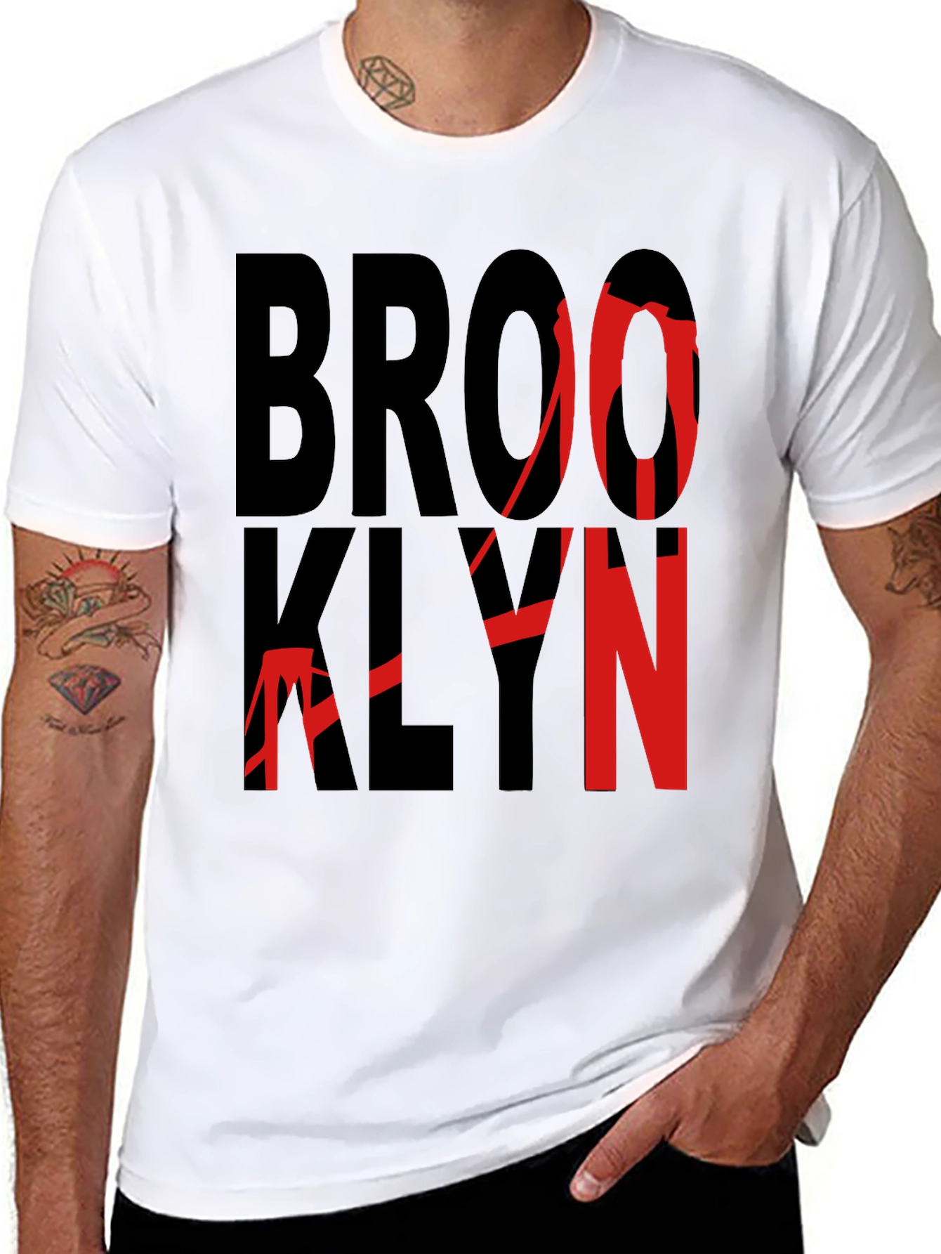 Brooklyn Graphic Print Crew Neck T-Shirt