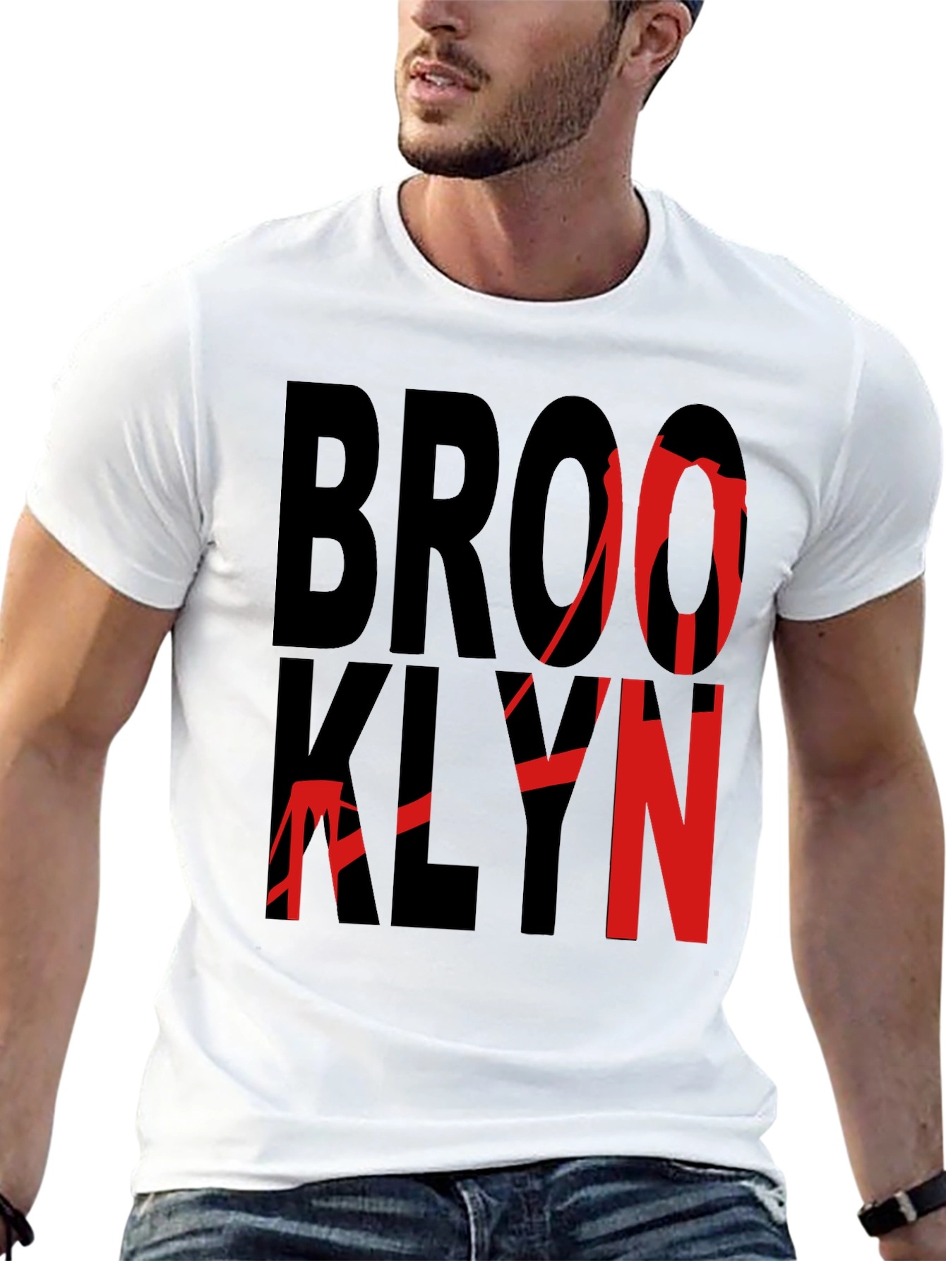 Brooklyn Graphic Print Crew Neck T-Shirt