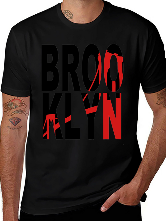 Brooklyn Graphic Print Crew Neck T-Shirt