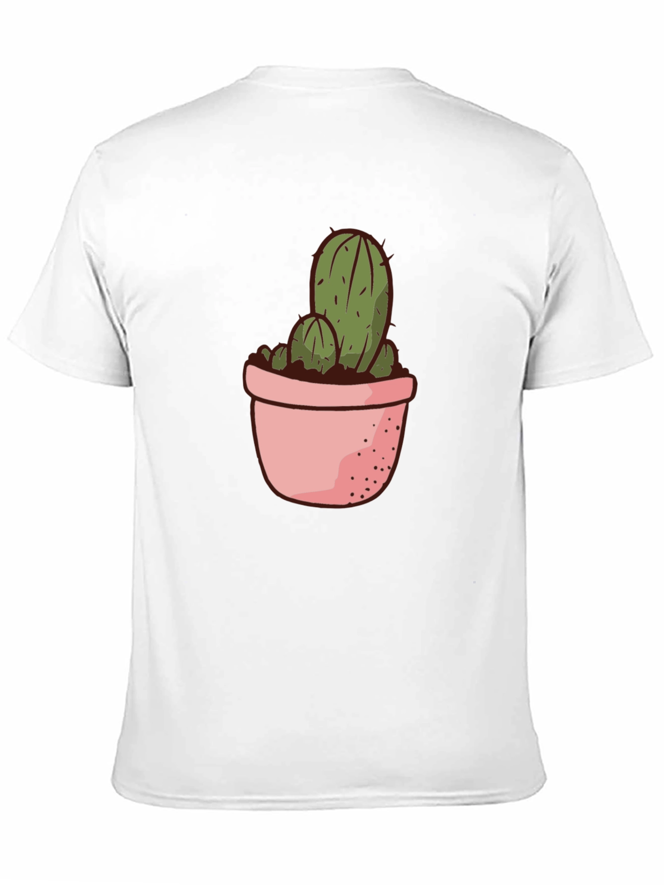 Cactus in Pot Graphic Tee - Black