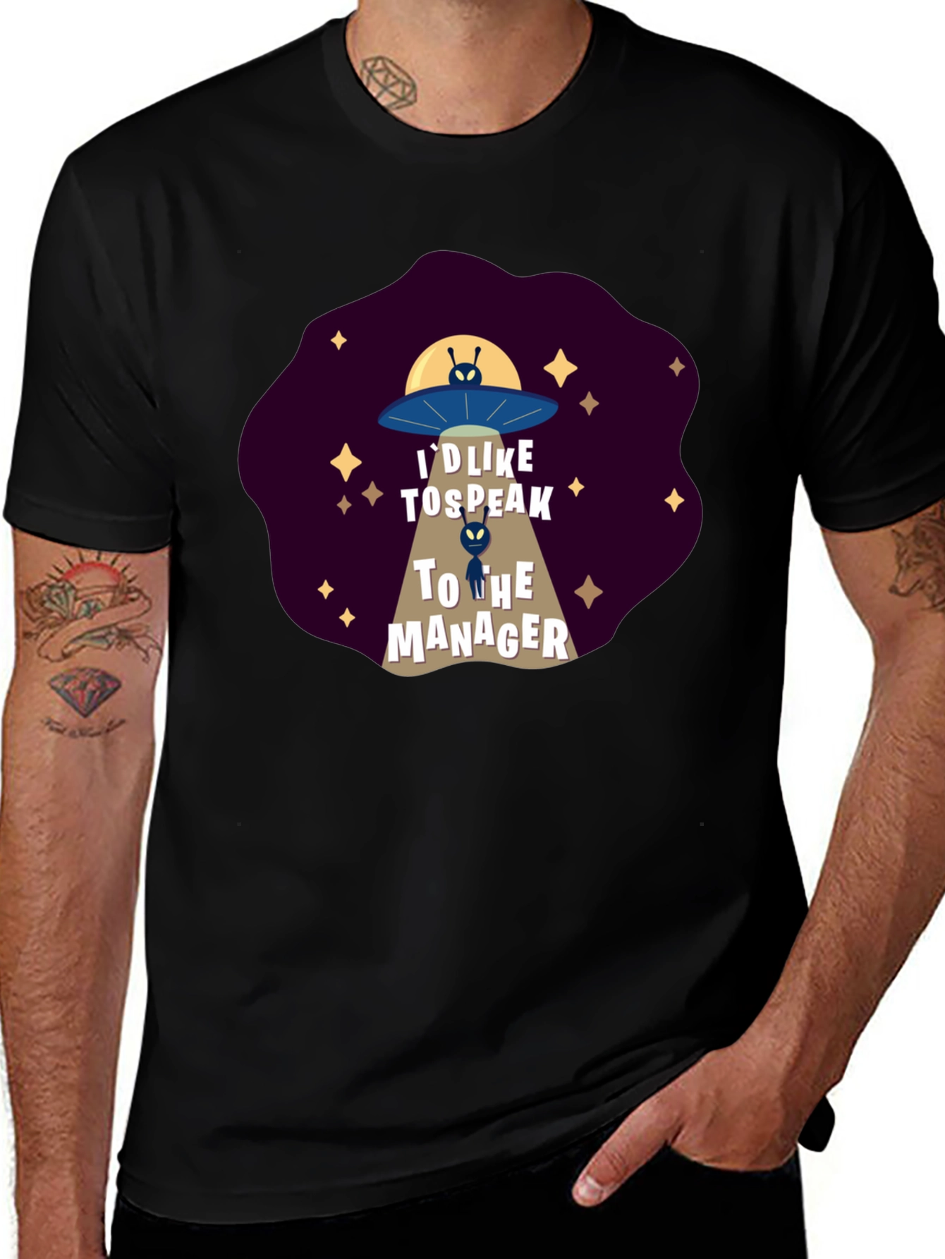 Id Like To Speak To The Manager Alien T-Shirt