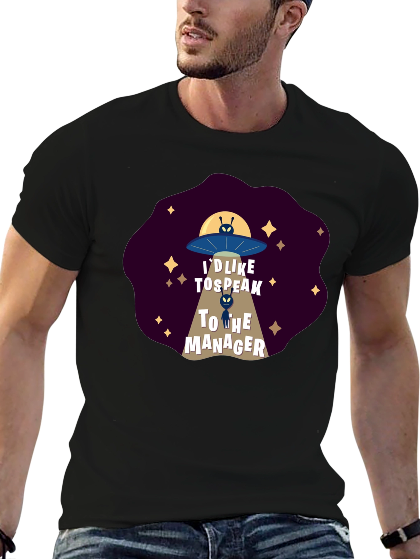 Id Like To Speak To The Manager Alien T-Shirt