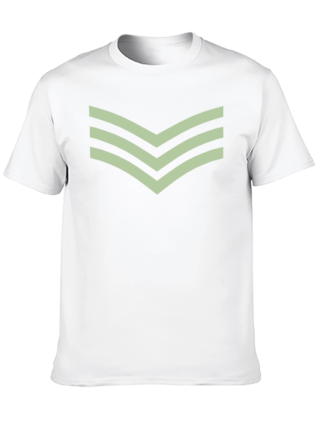 Chevron Stripe Tee - Casual Black T-Shirt