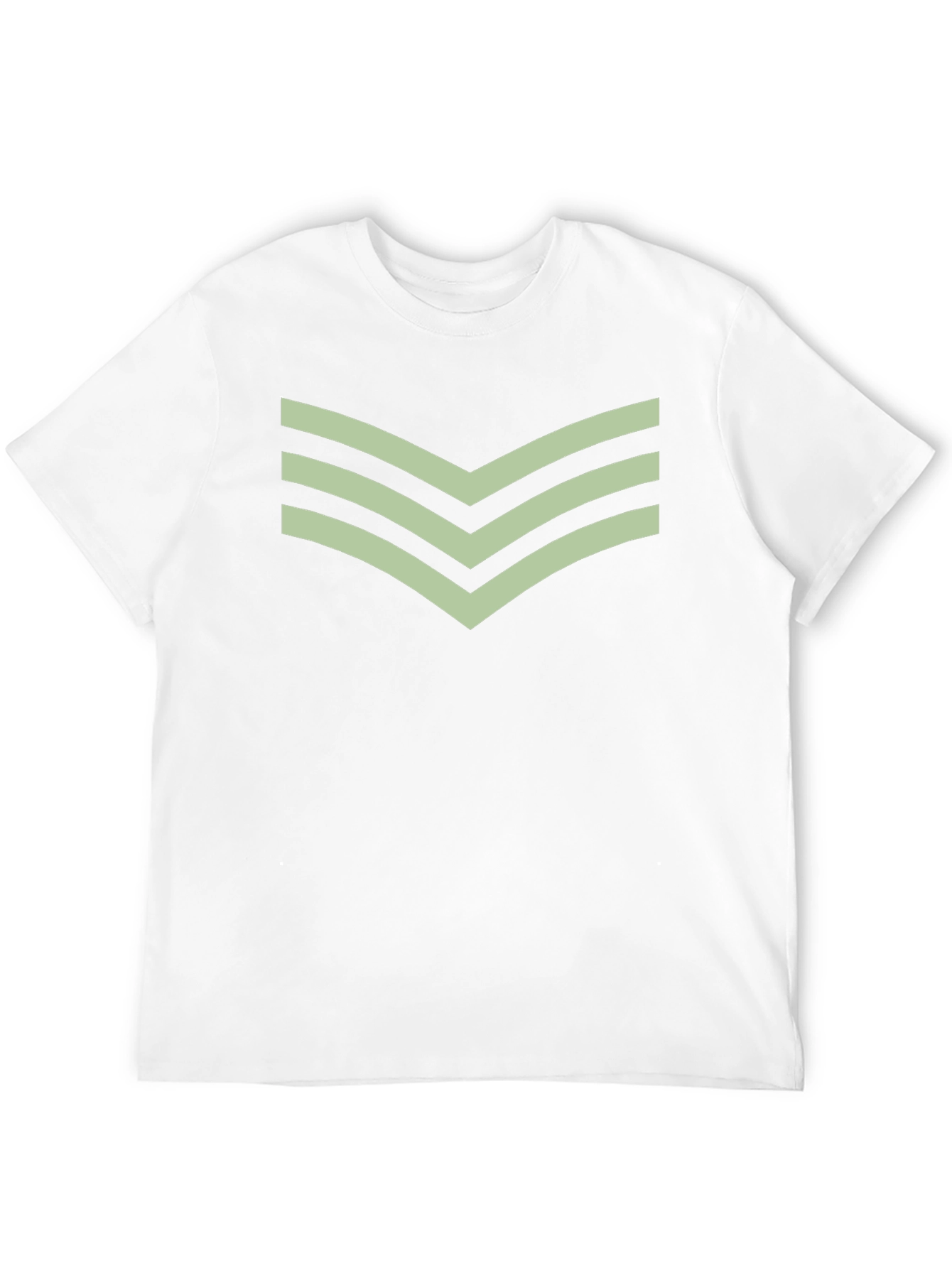 Chevron Stripe Tee - Casual Black T-Shirt