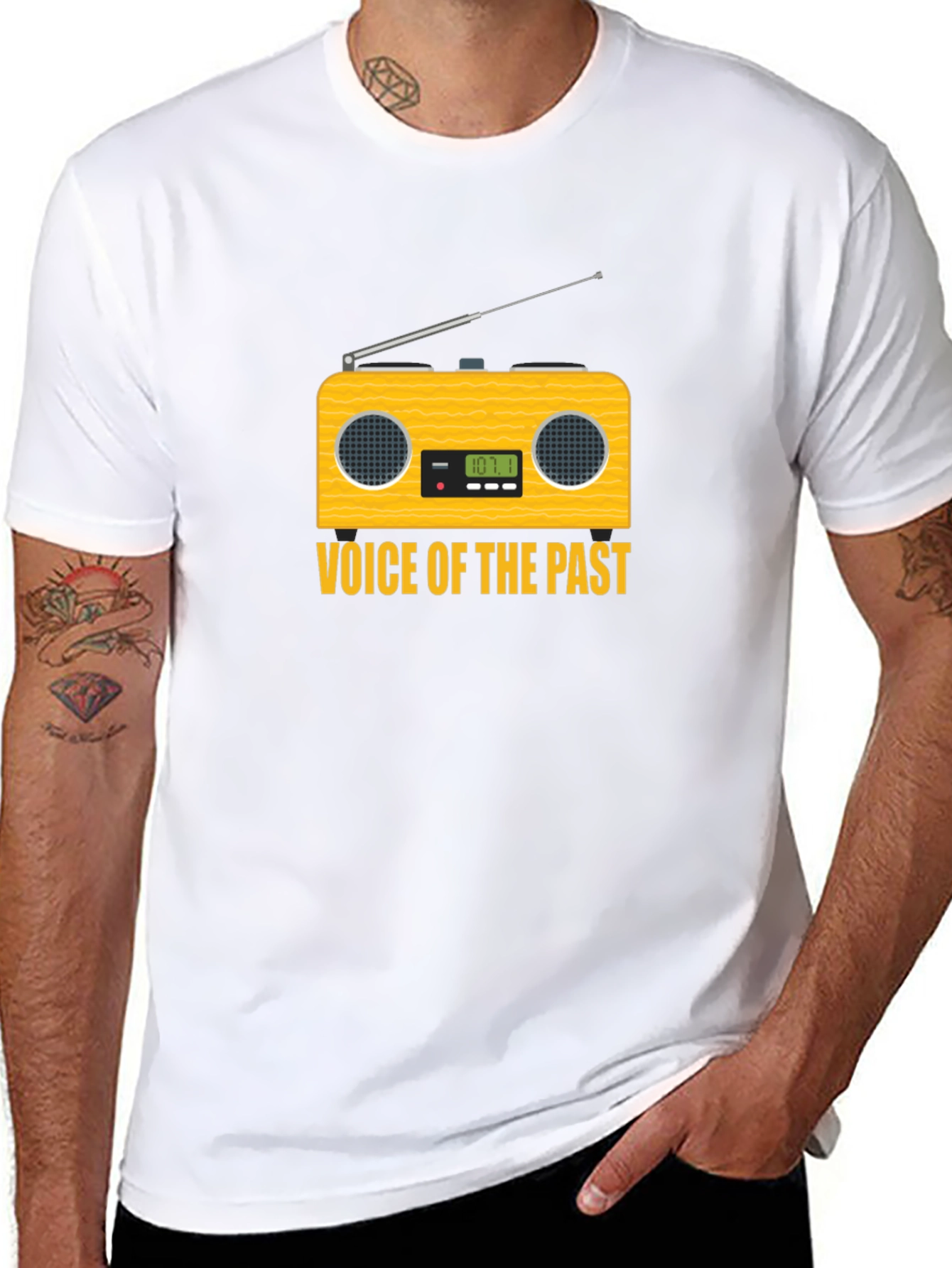 Retro Radio Graphic T-Shirt: Voice of the Past