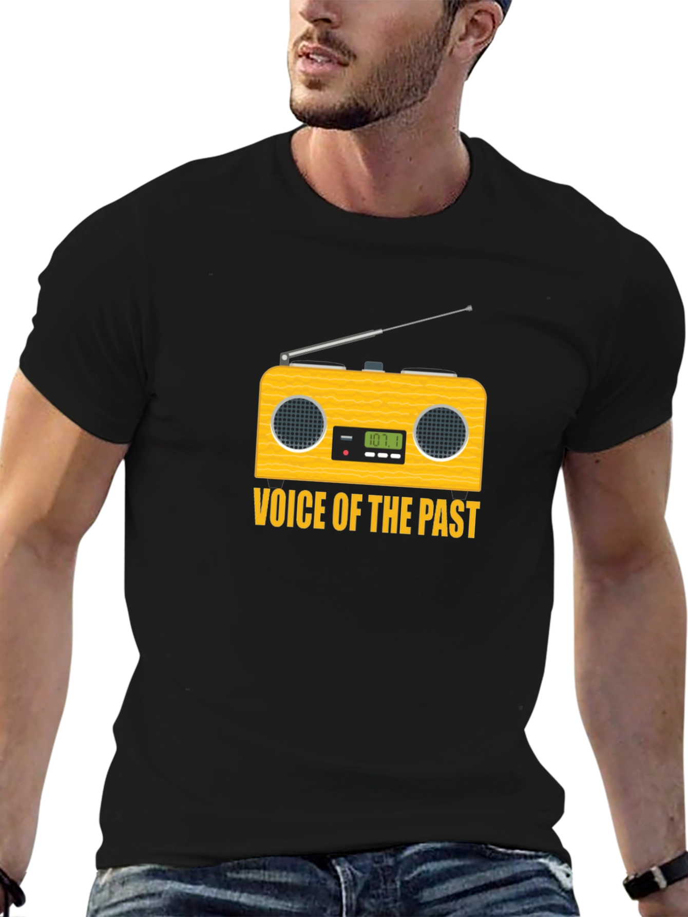 Retro Radio Graphic T-Shirt: Voice of the Past