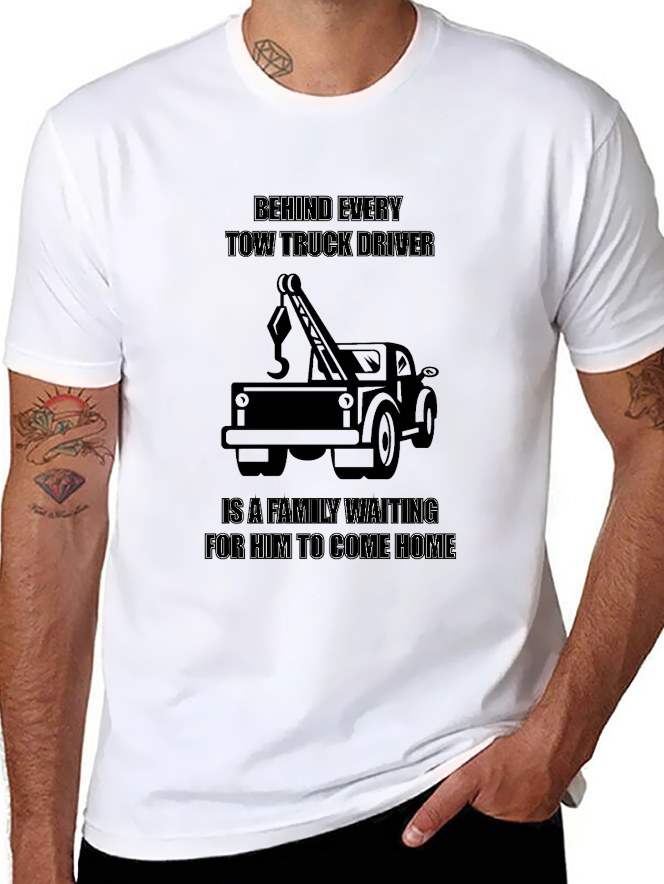 Tow Truck Driver Family Tee
