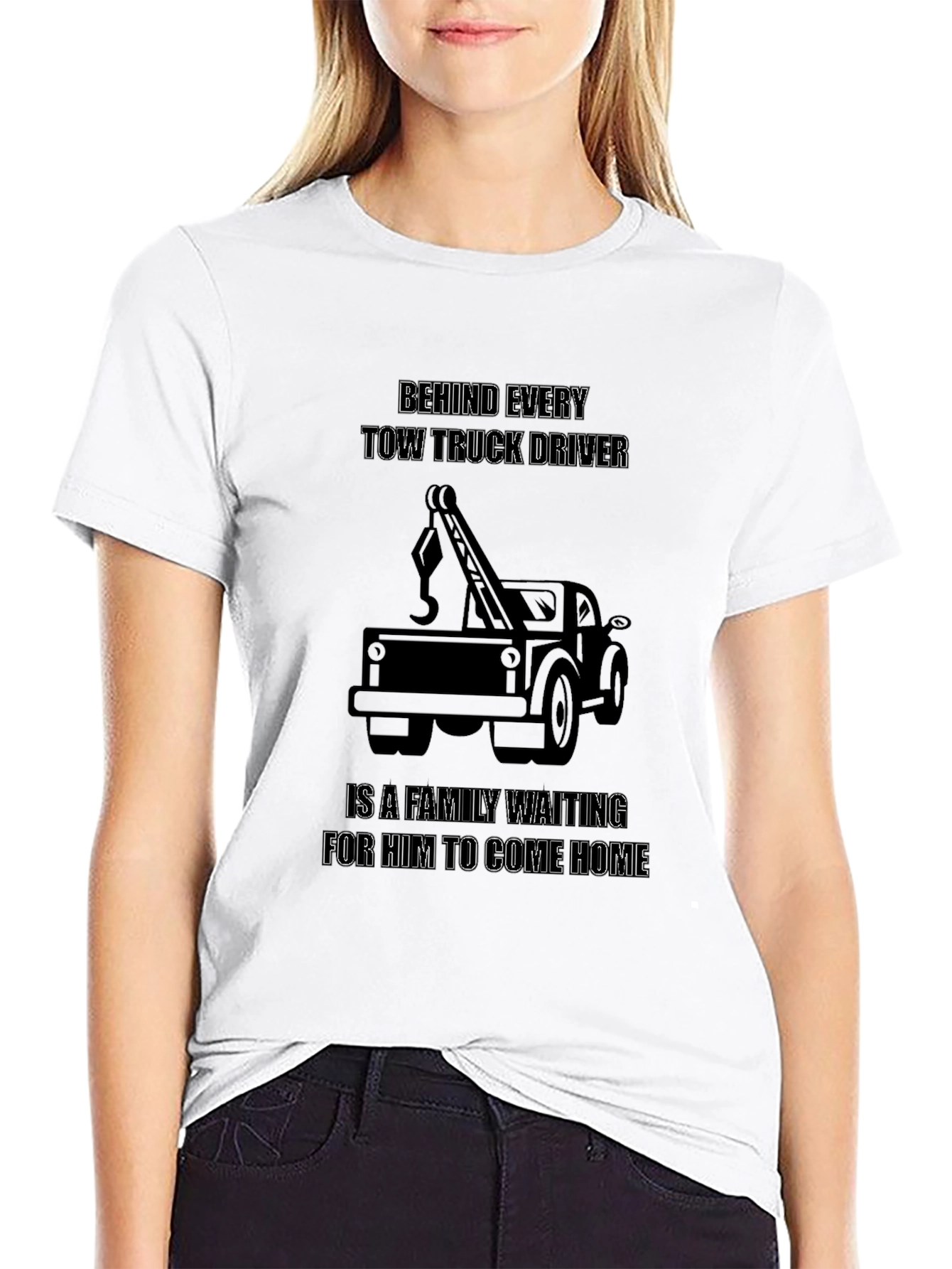 Tow Truck Driver Family Tee