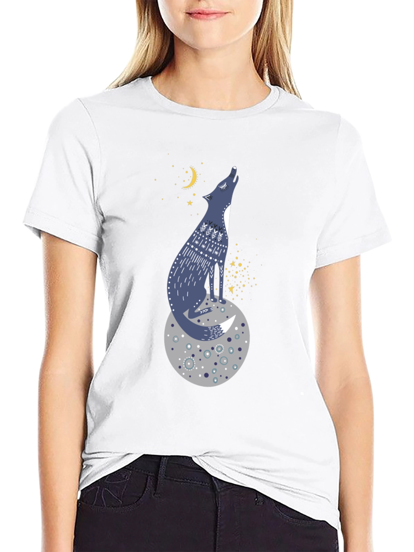 Wolf Moon T-Shirt - Whimsical Graphic Tee