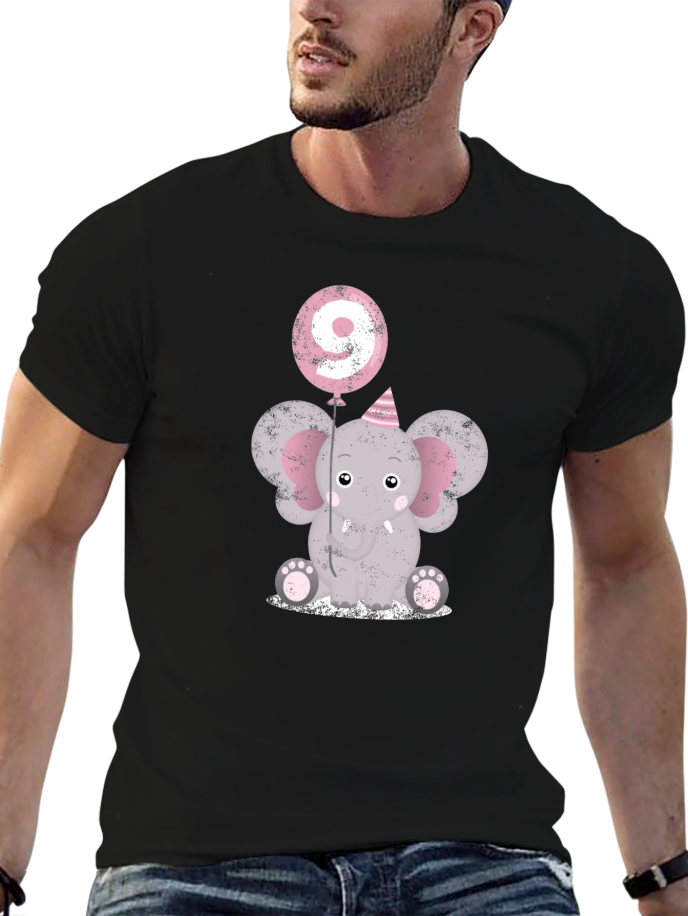 Cute 9th Birthday Elephant T-Shirt