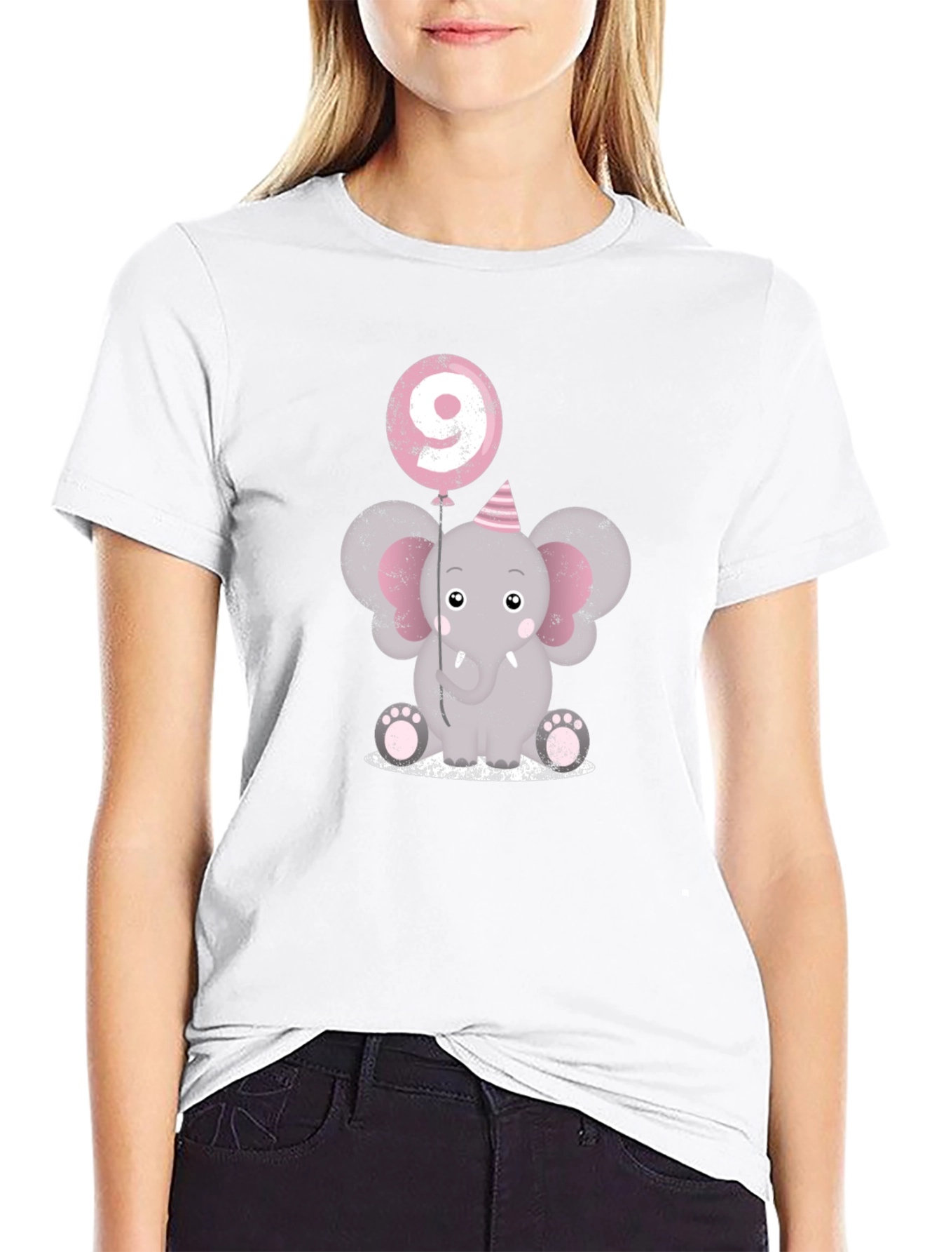 Cute 9th Birthday Elephant T-Shirt