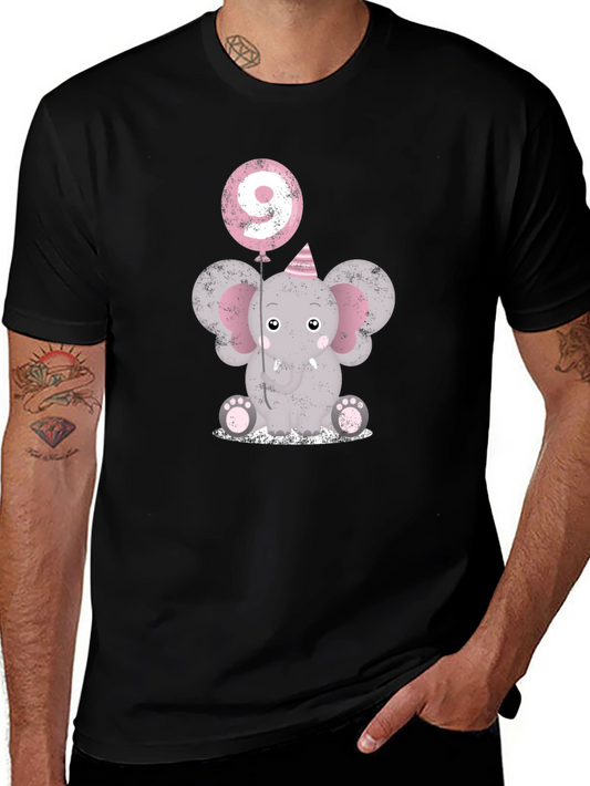 Cute 9th Birthday Elephant T-Shirt