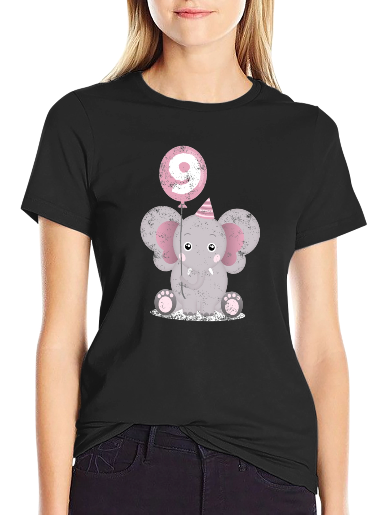 Cute 9th Birthday Elephant T-Shirt