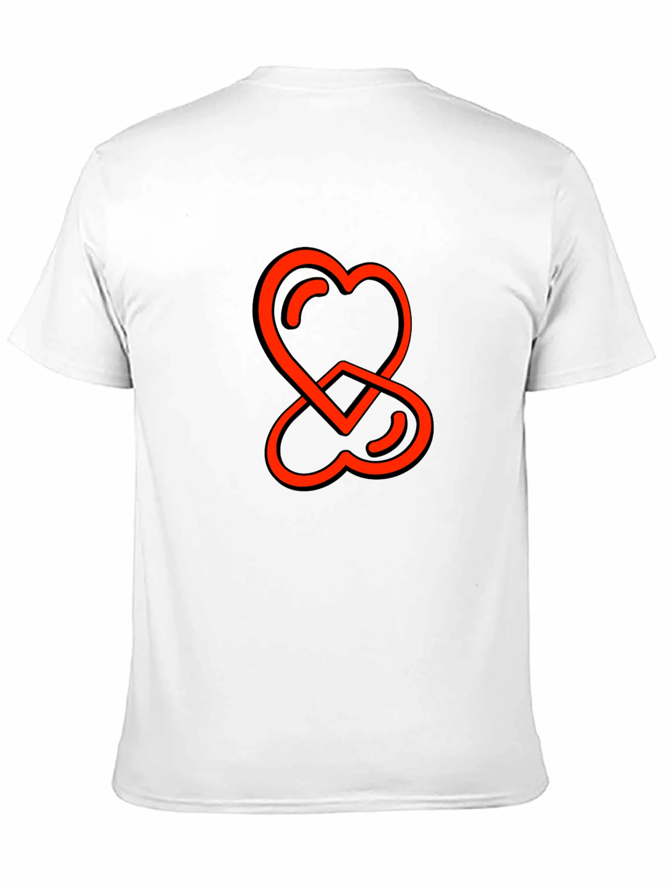 Heart Intertwined Graphic Tee - Stylish Comfort