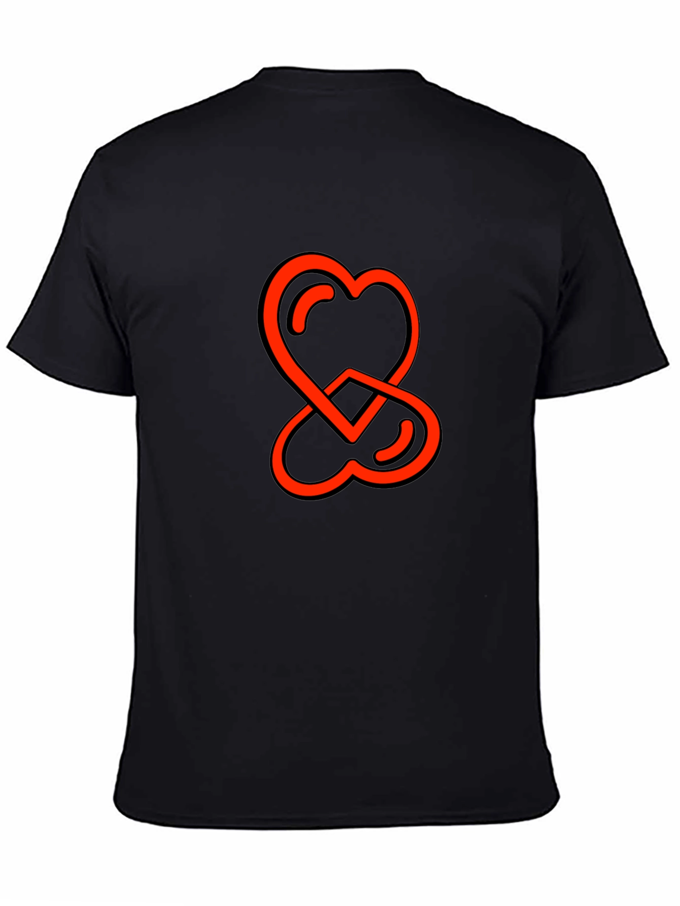Heart Intertwined Graphic Tee - Stylish Comfort