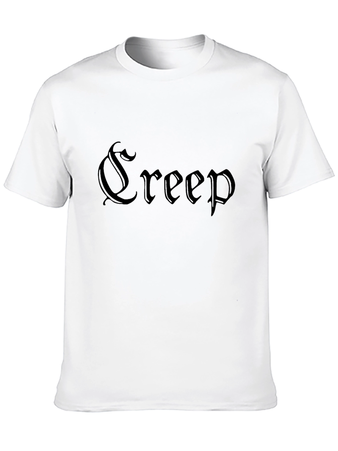 Creep Graphic Print T-Shirt - Black Gothic Style Tee