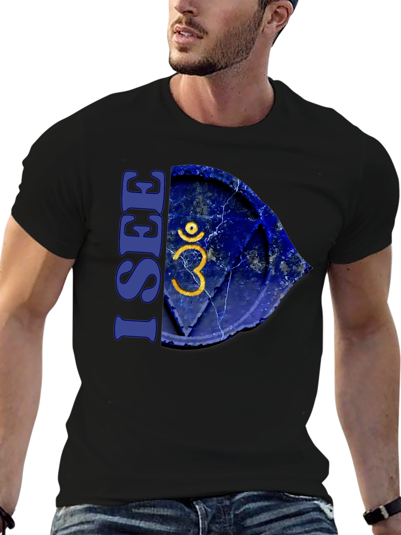 I SEE Third Eye Chakra Black T-Shirt