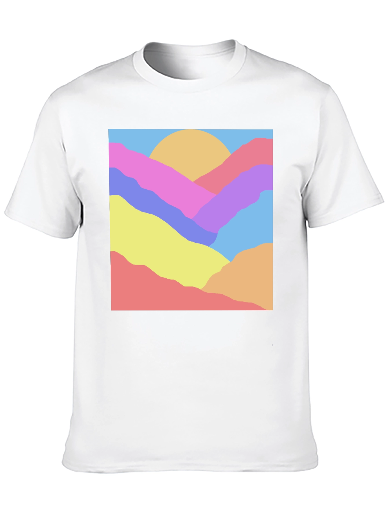 Abstract Mountain Graphic Tee - Unisex