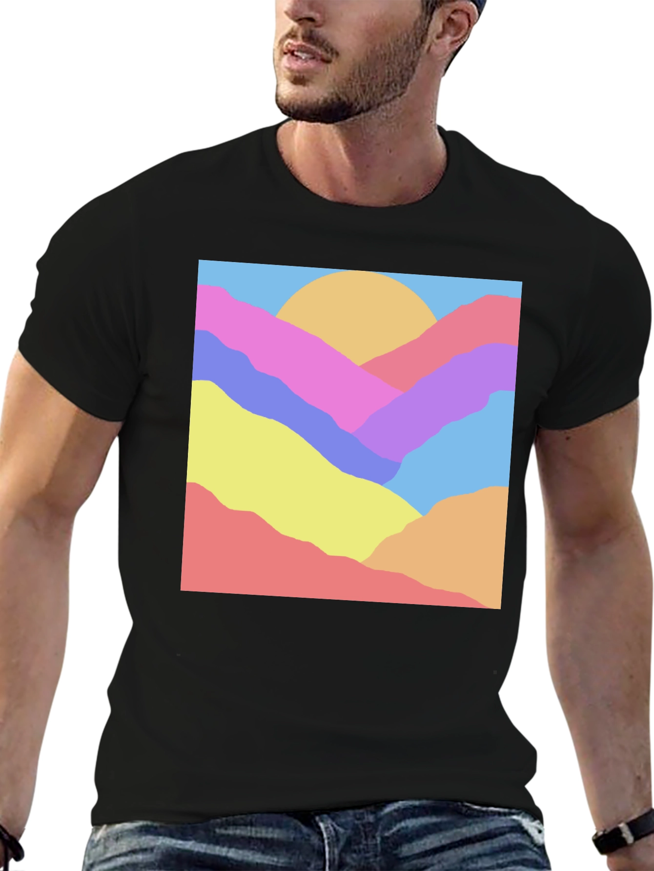 Abstract Mountain Graphic Tee - Unisex