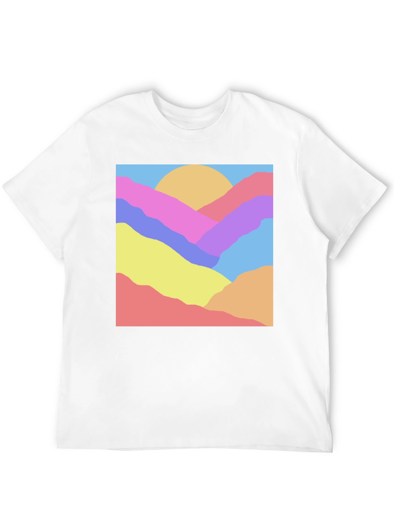 Abstract Mountain Graphic Tee - Unisex